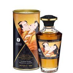 Розігрівальна олія Shunga Aphrodisiac Warming Oil &ndash; Caramel Kisses (100 мл) без цукру, смачна