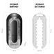Мастурбатор Tenga Flip Zero Electronic Vibration Black, змінна інтенсивність, розкладний