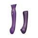 Смартвібратор 3в1 Zalo &mdash; Queen Set Twilight Purple, пульсівна перлина та вакуум, кристал Swarovski