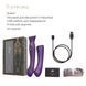 Смартвібратор 3в1 Zalo &mdash; Queen Set Twilight Purple, пульсівна перлина та вакуум, кристал Swarovski