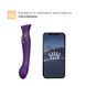 Смартвібратор 3в1 Zalo &mdash; Queen Set Twilight Purple, пульсівна перлина та вакуум, кристал Swarovski