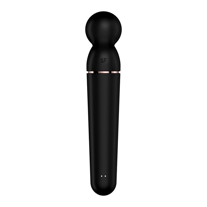 Вібромасажер Satisfyer Planet Wand-er Black/Rosegold, дуже потужний, бездротовий