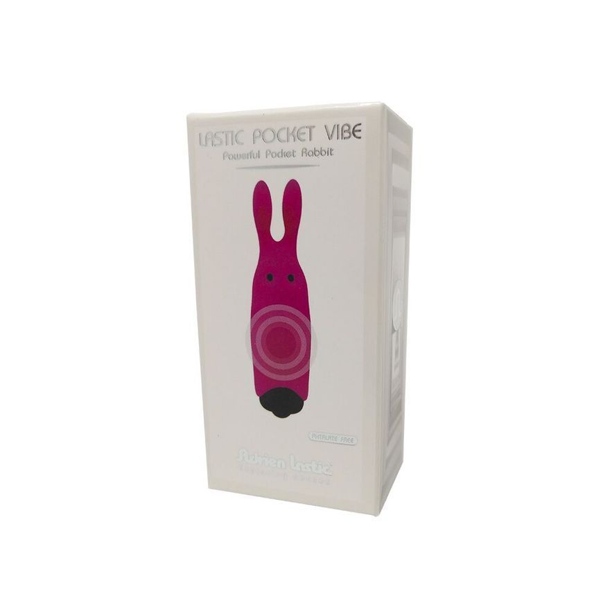 Вібропуля Adrien Lastic Pocket Vibe Rabbit Pink зі стимулюючими вушками