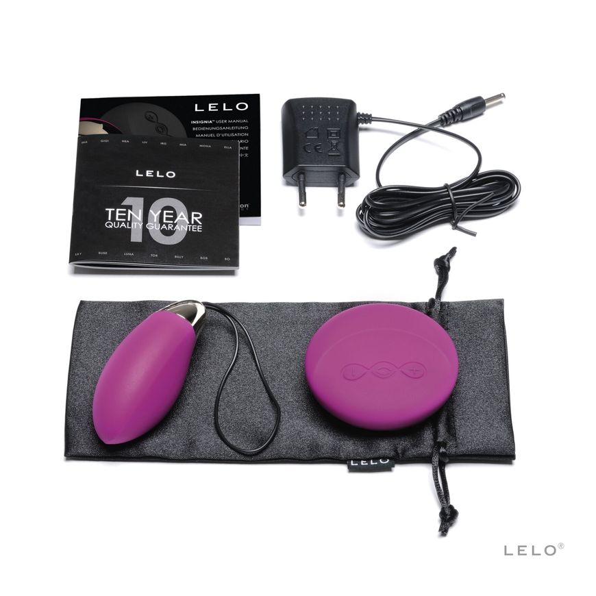 Віброяйце LELO Lyla 2 Deep Rose, водонепроникне, пульт ДК з вібрацією, технологія SenseMotion