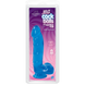 Фалоімітатор Doc Johnson Jelly Jewels Cock & Balls Blue, діаметр 3,6 см, антибактеріальний ПВХ