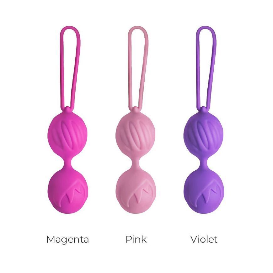 Вагінальні кульки Adrien Lastic Geisha Lastic Balls Mini Violet (S), діаметр 3,4 см, вага 85 гр