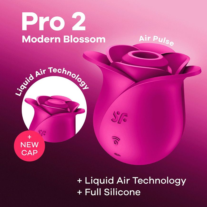 Вакуумний кліторальний стимулятор Satisfyer Pro 2 Modern Blossom, технологія Liquid Air