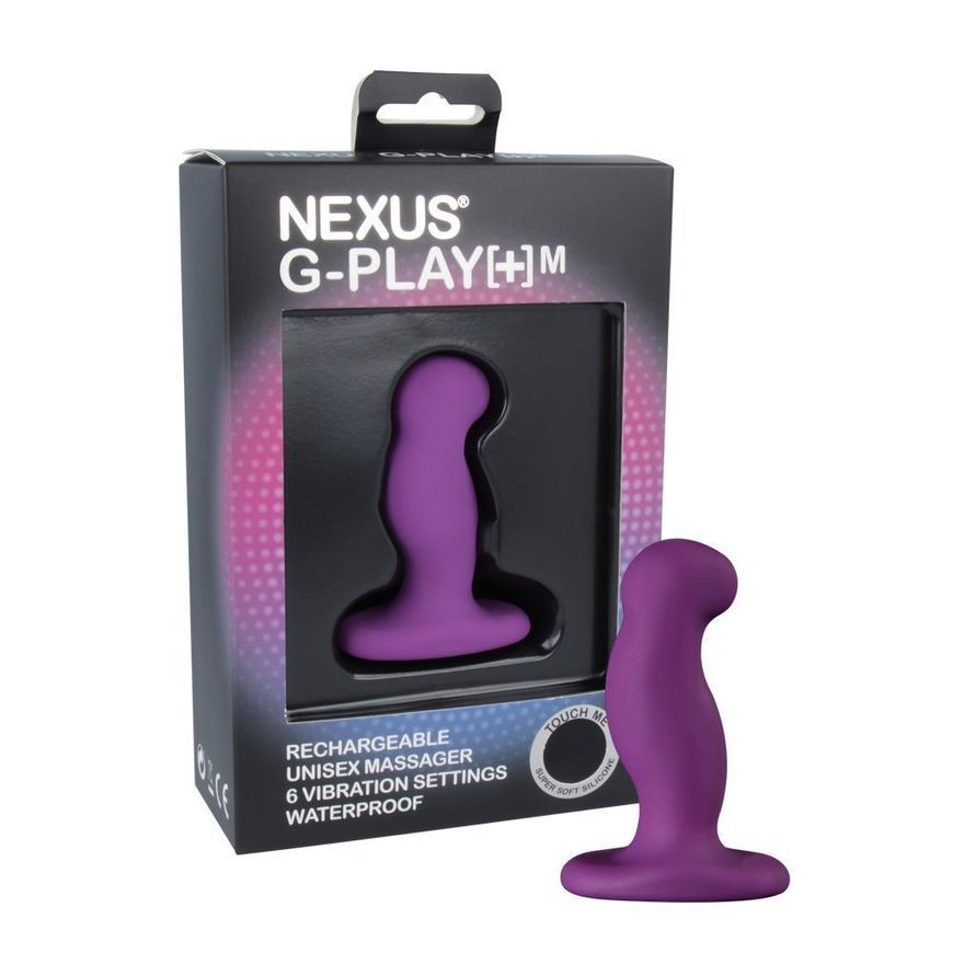 Вібромасажер простати Nexus G-Play Plus M Purple, макс діаметр 3 см, перезаряджається