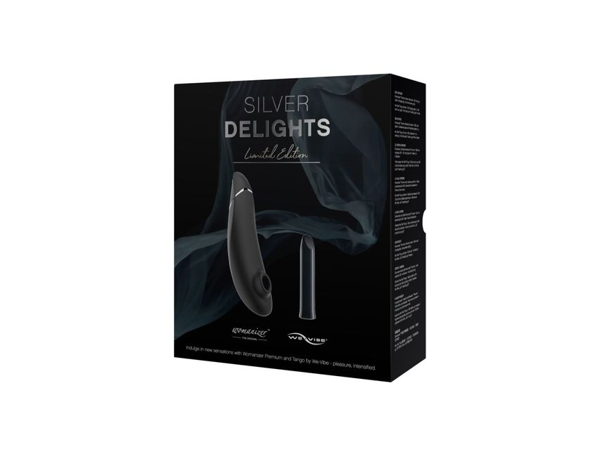 Преміальний подарунковий набір Silver Delights Collection: Womanizer Premium та We-Vibe Tango