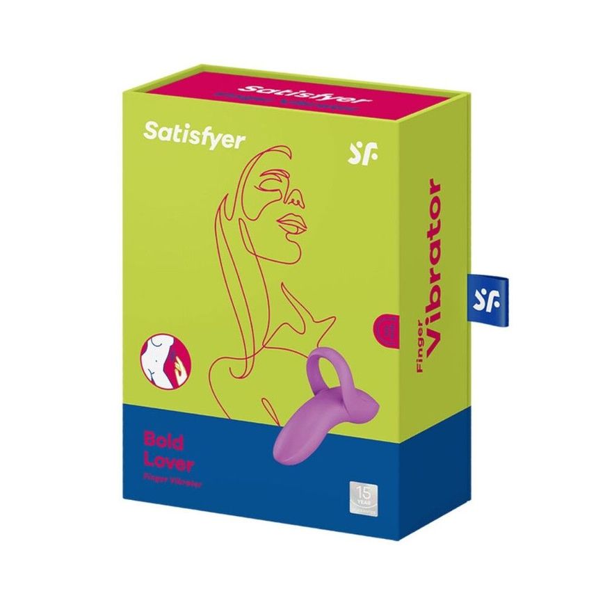 Вібратор на палець Satisfyer Bold Lover Dark Pink, гнучкий