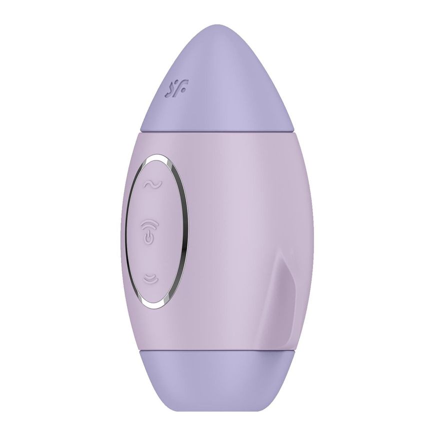 Вакуумний стимулятор з вібрацією Satisfyer Mission Control Violet, 2 незалежні мотори