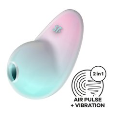 Вакуумный стимулятор с вибрацией Satisfyer Pixie Dust Mint/Pink