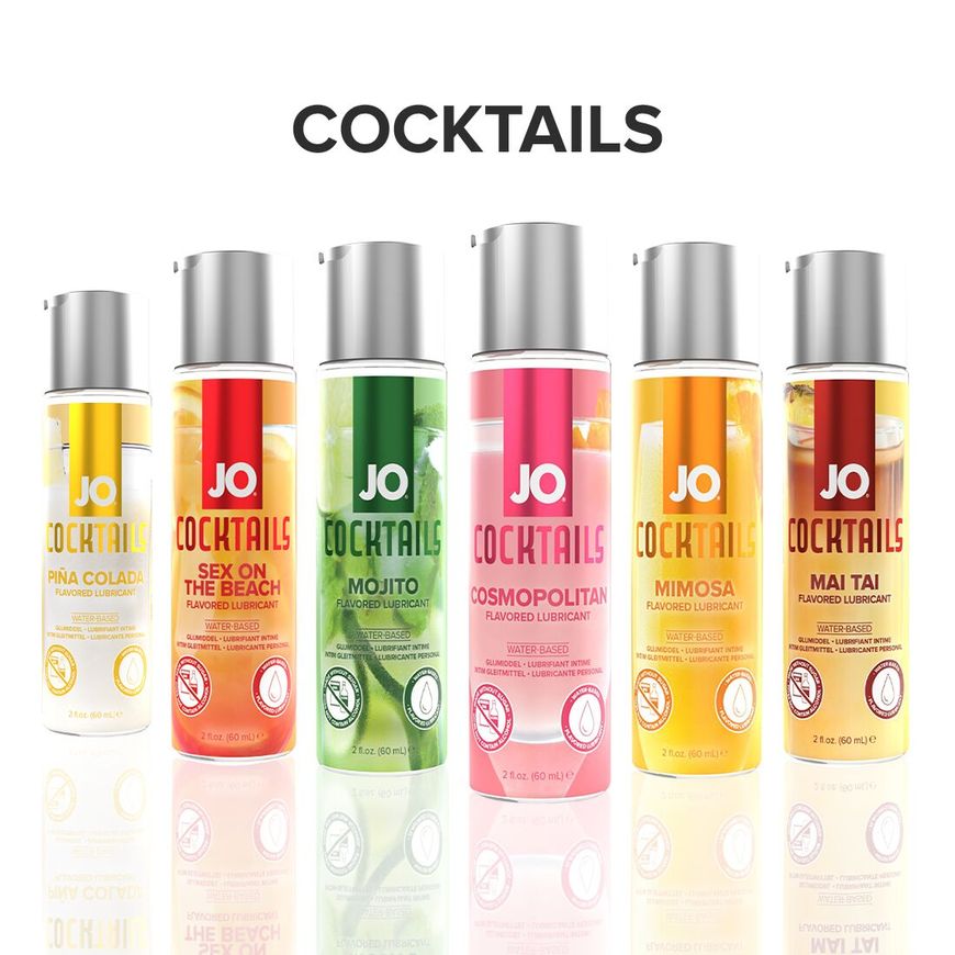Лубрикант на водній основі System JO Cocktails — Cosmopolitan без цукру, рослинний гліцерин (60 мл)