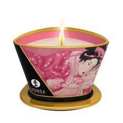 Масажна свічка Shunga Massage Candle &ndash; Rose Petals (170 мл) з афродизіаками