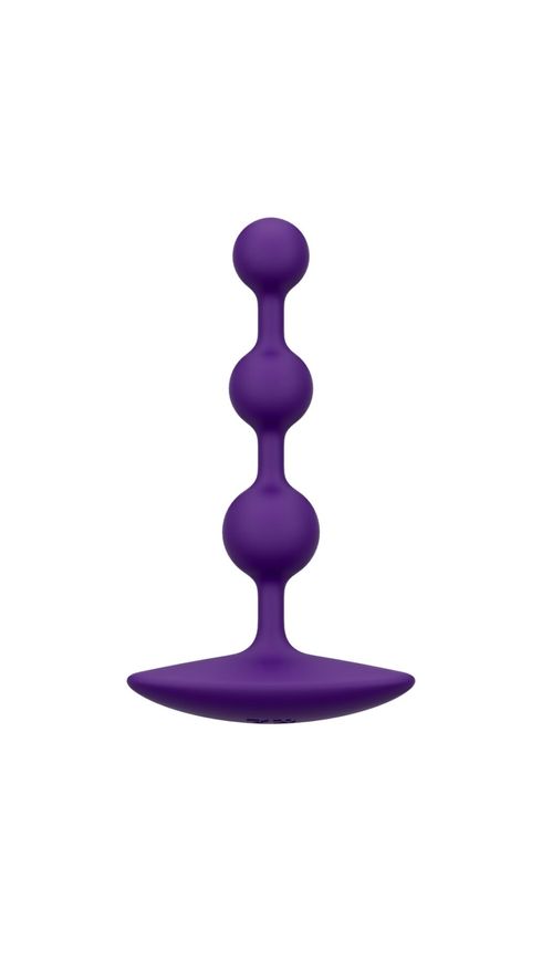 Анальне намисто Romp Amp Dark Purple, силікон, макс. діаметр 2,6 см