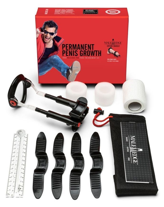 Екстендер для збільшення члена Male Edge Pro, ремінцевий, вага всього 65 г, міцний пластик