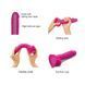Реалістичний фалоімітатор Strap-On-Me Sliding Skin Realistic Dildo Fuchsia S, ефект рухливої шкіри