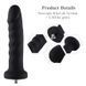 Силіконовий фалоімітатор для секс-машин Hismith 7.1&Prime; Anal Dildo Black, система KlicLok