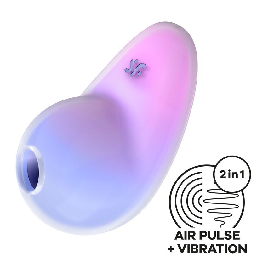 Вакуумний стимулятор з вібрацією Satisfyer Pixie Dust Violet/Pink