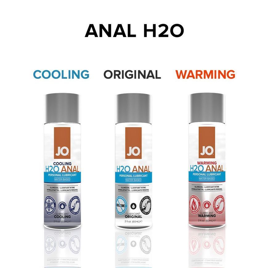 Анальна змазка System JO ANAL H2O &mdash; WARMING (60 мл) розігрівальна, на водній основі