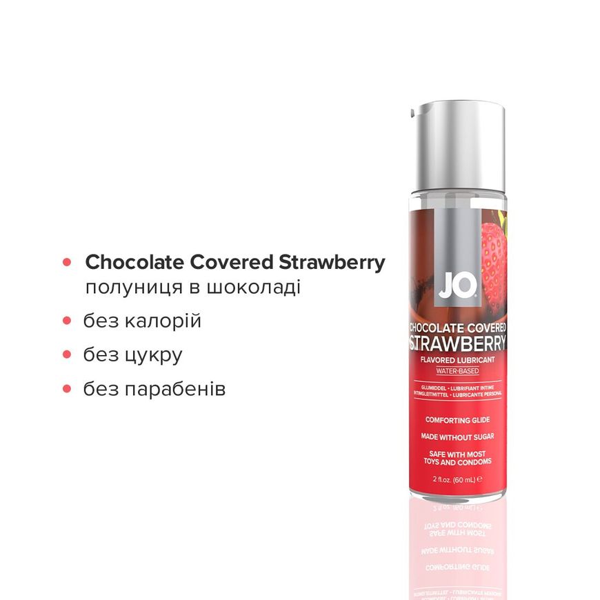 Набір лубрикантів System JO Sweet&Bubbly — Champagne & Chocolate Covered Strawberry (2×60 мл)