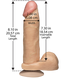 Фалоімітатор Doc Johnson The Realistic Cock 8 inch White - PVC, Vack-U-Lock, діаметр 5,1 см