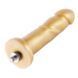 Золотий фалоімітатор Hismith 6.8&Prime; Golden Silicone Dildo, система KlicLok