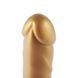 Золотий фалоімітатор Hismith 6.8&Prime; Golden Silicone Dildo, система KlicLok