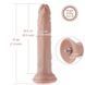 Реалістичний фалоімітатор для секс-машин Hismith 7.5&Prime; Flexible Silicone Dildo, система KlicLok