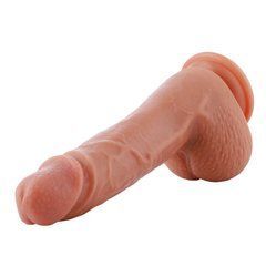Ультрареалістичний фалоімітатор для секс-машин Hismith 8.3&Prime; 2-layers Silicone Flesh Dildo, 2-шаровий