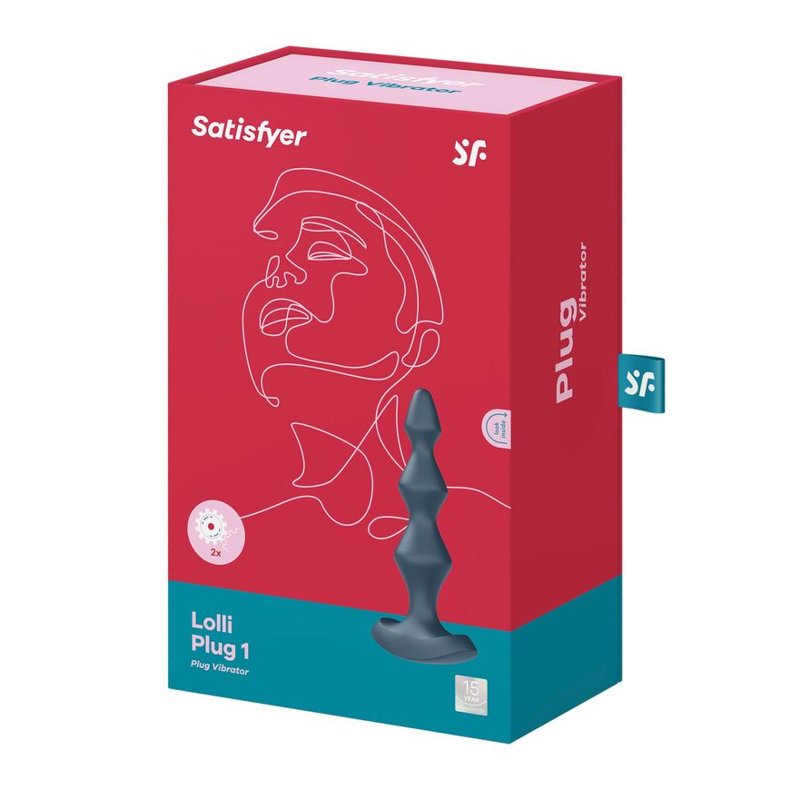 Анальный стимулятор-бусины с двумя моторами Satisfyer Lolli-Plug 1 (dark teal)