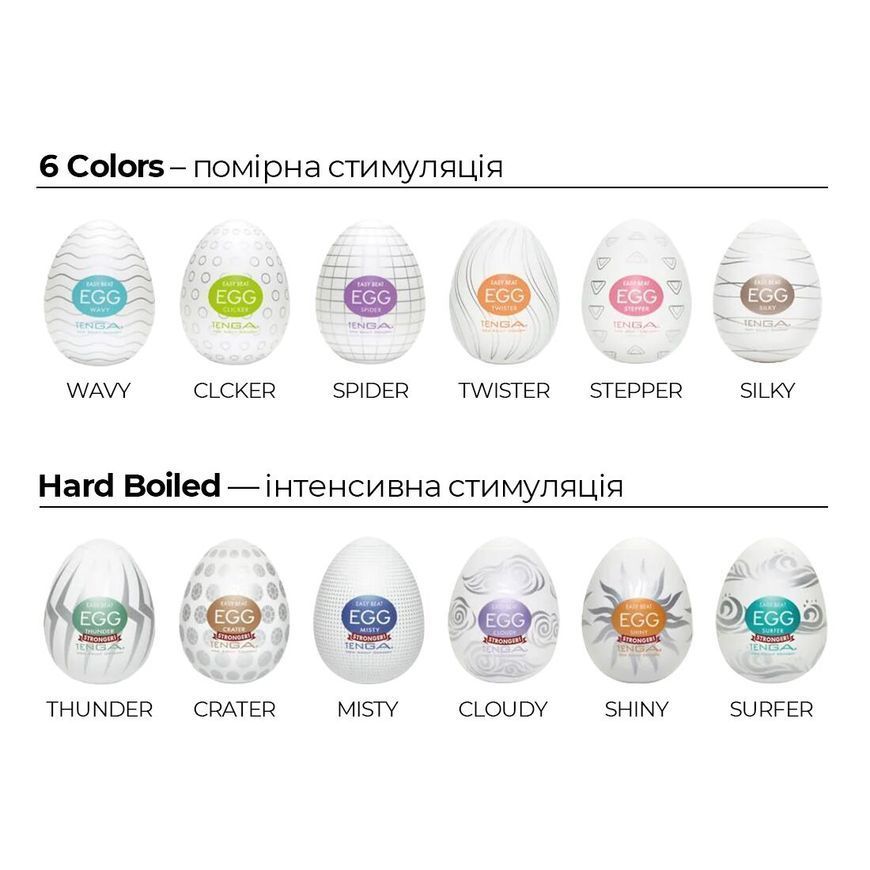 Мастурбатор яйце Tenga Egg Lovers (Сердечки)