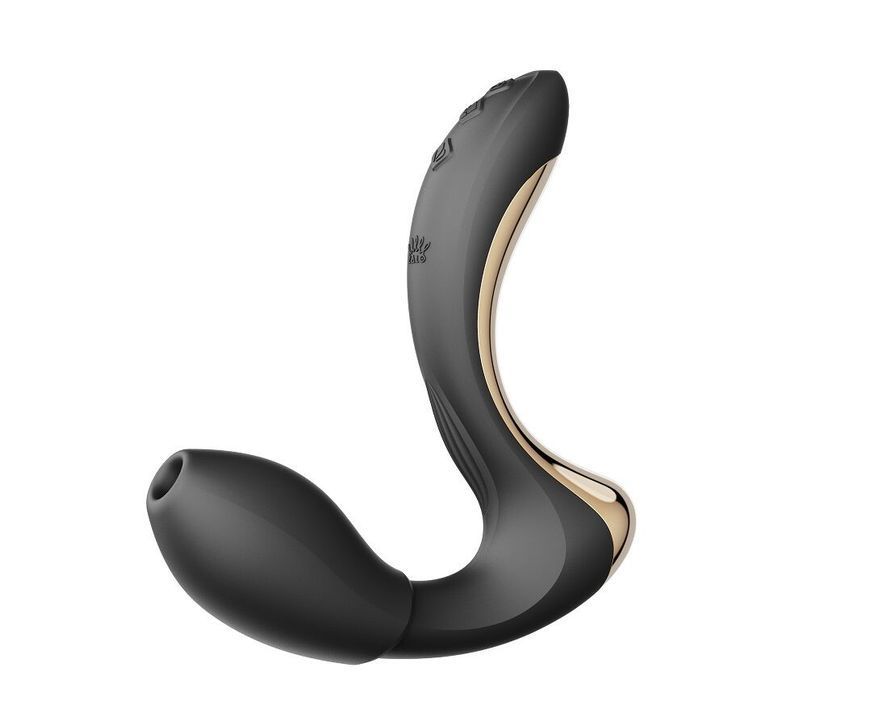 Вібратор-пульсатор з вакуумною насадкою Zalo &ndash; Talis G-Spot PulseWave Vibrator Obsidian Black