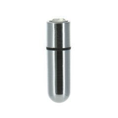 Віброкуля PowerBullet First-Class Bullet 2.5&Prime; with Key Chain Pouch, Silver, 9 режимів вібрації, Сріблястий
