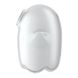 Вакуумний кліторальний стимулятор із вібрацією Satisfyer Glowing Ghost White