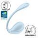 Смарт-віброяйце Satisfyer Smooth Petal Connect App Light Blue
