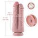 Подвійний дилдо для секс-машин Hismith 8.5&Prime; Two Cocks One Hole Silicone Dildo