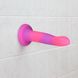 Фалоімітатор, що світиться в темряві, ADDICTION Rave 8″, Glow in the Dark Dildo Pink Purple, 20,3 см