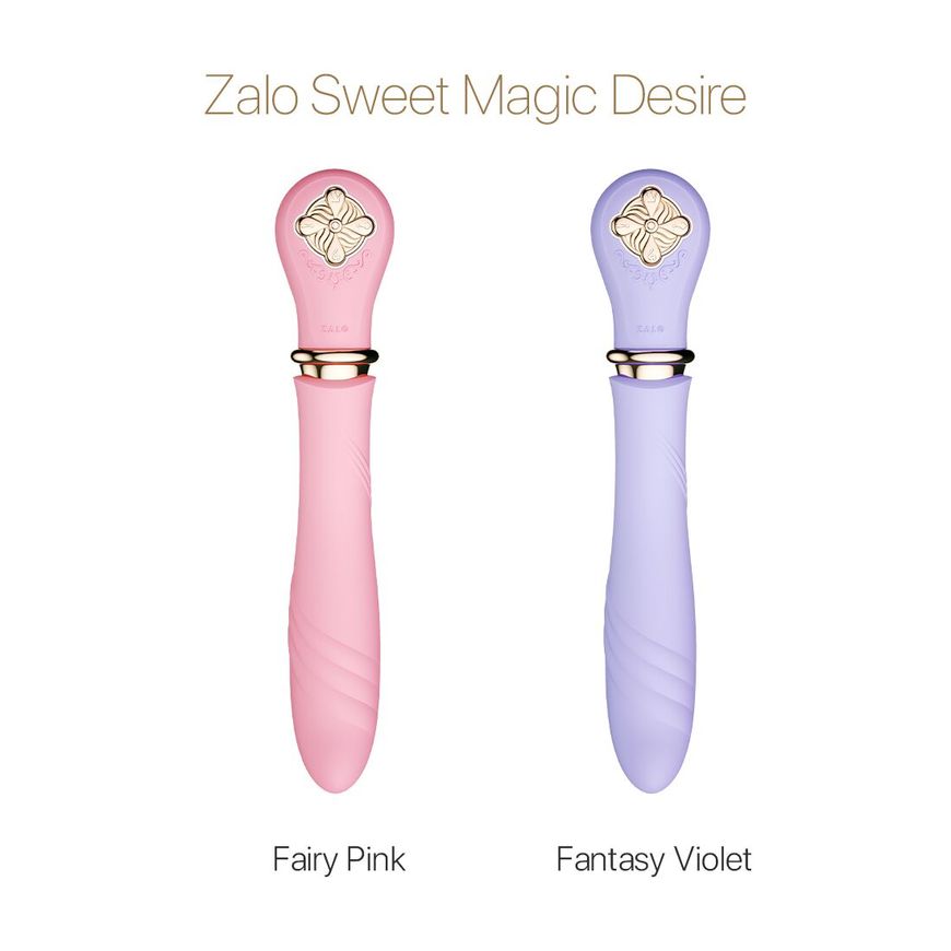 Пульсатор із підігрівом Zalo Sweet Magic - Desire Fairy Pink, турбо режим