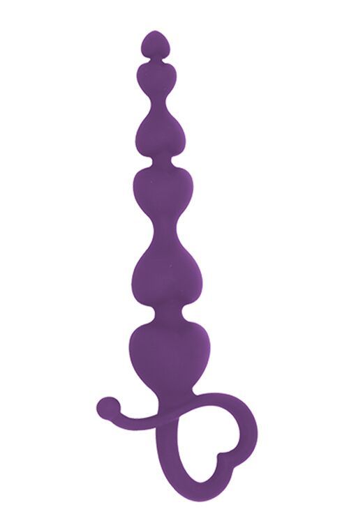 Анальні буси MAI Attraction Toys №79 Purple, довжина 18см, діаметр 3,1см