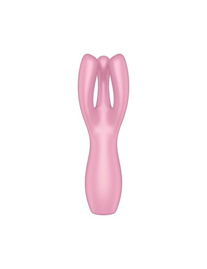 Кліторальний вібратор Satisfyer Threesome 3 Pink з трьома пальчиками