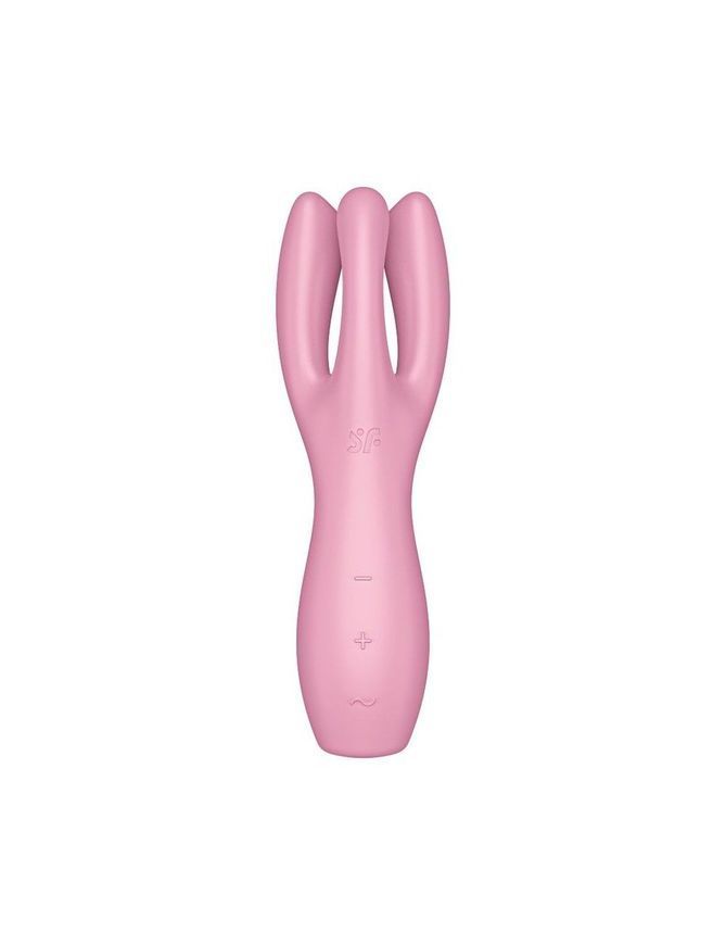 Кліторальний вібратор Satisfyer Threesome 3 Pink з трьома пальчиками