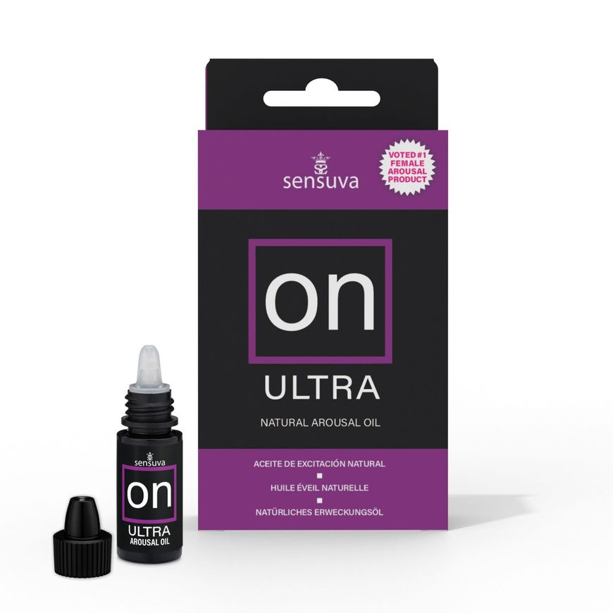 Возбуждающе капли для клитора Sensuva - ON Arousal Oil for Her Ultra (5 мл) самые мощные, до 45 мин.