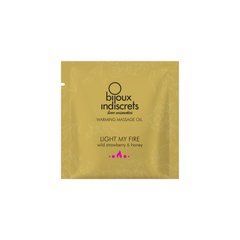 Пробник масажної олії Bijoux Indiscrets Light my Fire &ndash; Wild Strawberry & Honey (2 мл)