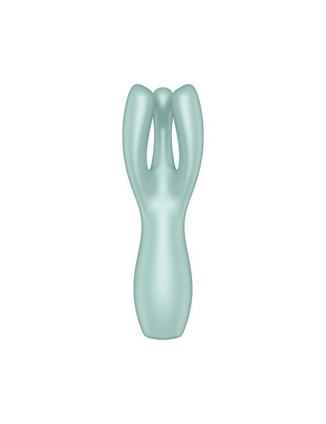Кліторальний вібратор Satisfyer Threesome 3 Mint з трьома пальчиками