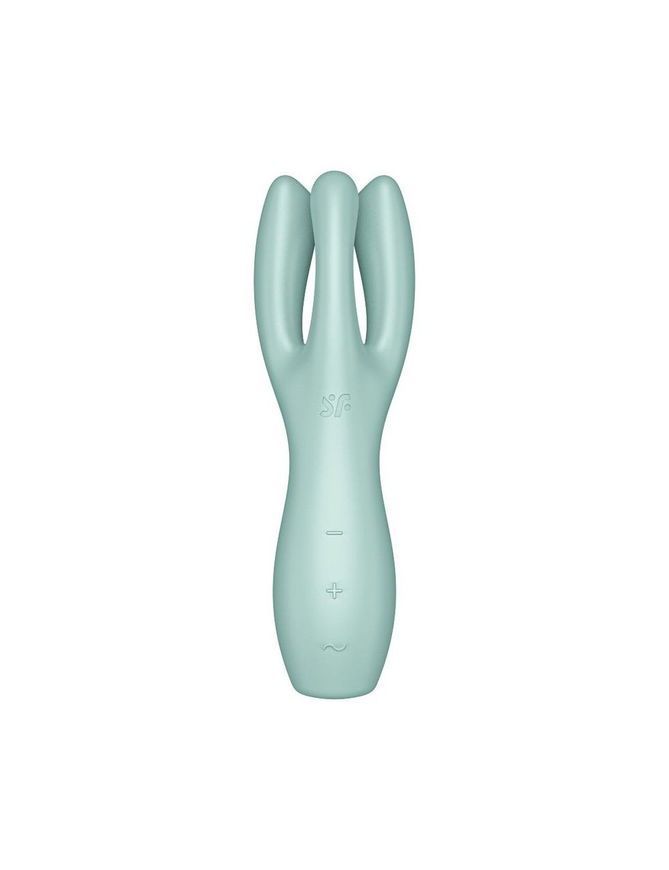 Кліторальний вібратор Satisfyer Threesome 3 Mint з трьома пальчиками