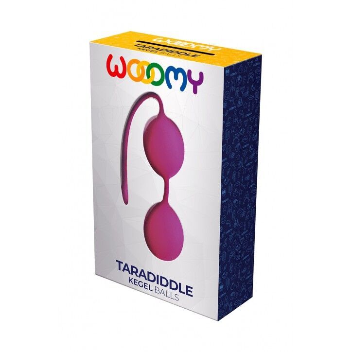 Вагінальні кульки Wooomy Taradiddle Kegel Ball, діаметр 3,5 см, маса 54 г, Рожевий