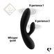 Гнучкий вібратор кролик з двома моторами FeelzToys Lea Rabbit Vibrator Black