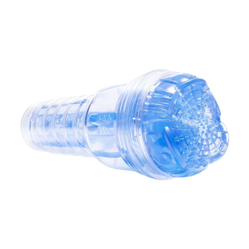 Мастурбатор Fleshlight Turbo Core Blue Ice, оральний секс (глибоке горло), Прозорий