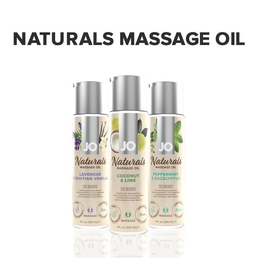 Масажна олія System JO - Naturals Massage Oil - Coconut & Lime (120 мл)